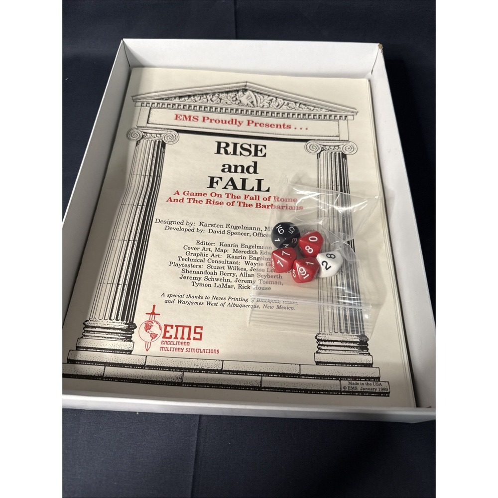 Engelmann Military Wargame Rise and Fall EMS Rome Barbarians 99% UNPUNCHED - Picture 6 of 14